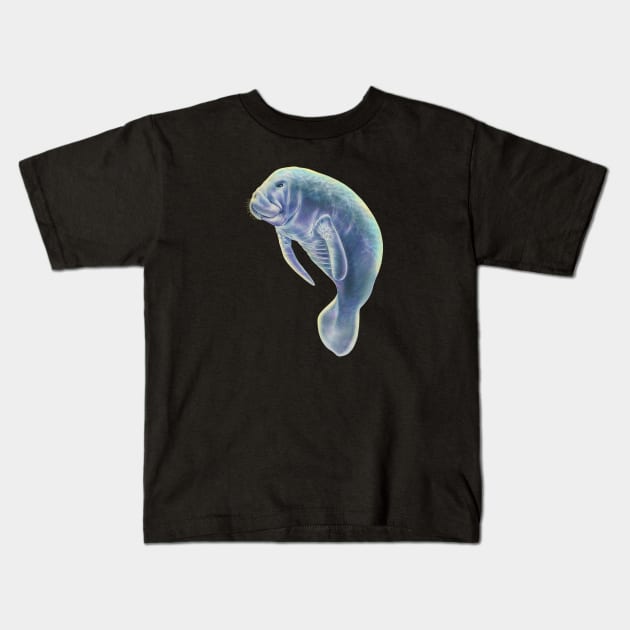 Manatee Kids T-Shirt by Tim Jeffs Art